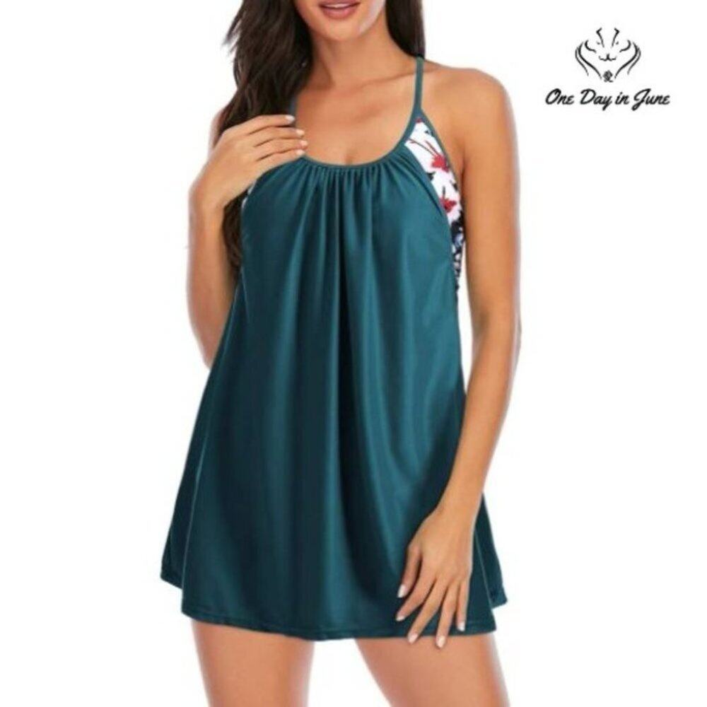 Zando Double Up Tankini with Boyshort Swimsuit Size 3XL (16-18)